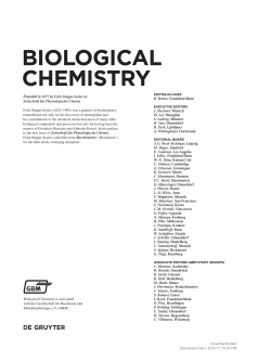 biological chemistry