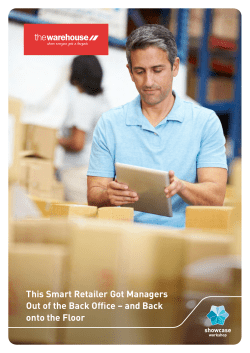 The Warehouse - Showcase Workshop