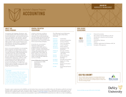 Bachelor`s in Accounting | Accounting Bachelor`s Degree Program