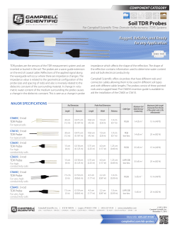 Soil TDR Probes - Campbell Scientific