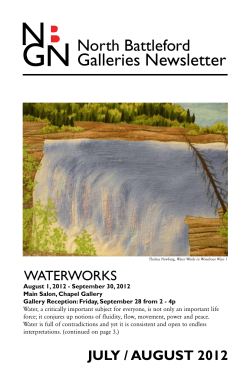 Galleries Newsletter - The Allen Sapp Gallery