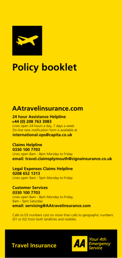 Policy booklet