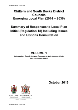 Introduction, Overall Analysis, Response to Main Issues and Late