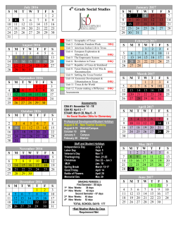 Social Studies Curriculum Map
