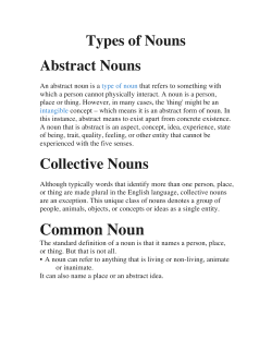 Common Noun