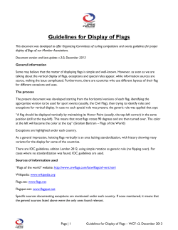 Guidelines for Display of Flags