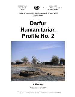 Darfur Humanitarian Profile No. 2