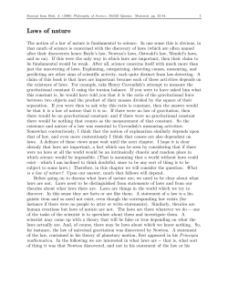 Laws of nature