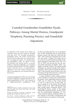 Custodial Grandmother-Grandfather Dyads: Pathways Among