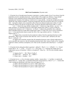 Economics D80-1, Fall 1998 C. F. Manski Mid