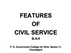 features of civil services (Paper-A)