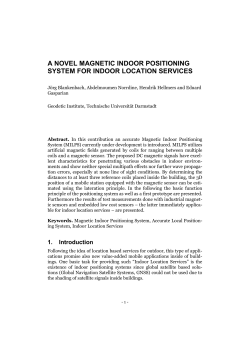 a novel magnetic indoor positioning system for indoor location