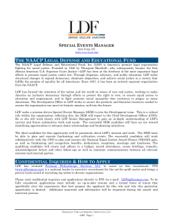 NAACP LDF -Special Events Manager