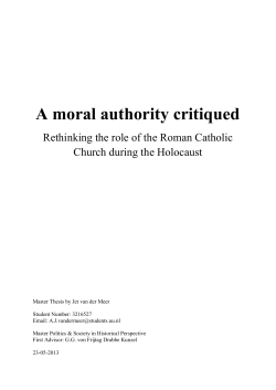 A moral authority critiqued
