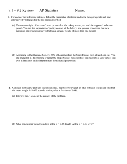 Quiz Review Sheet with Answers