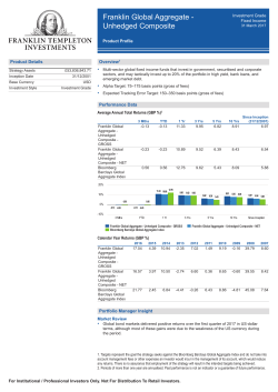 Franklin Global Aggregate - Franklin Templeton Investments