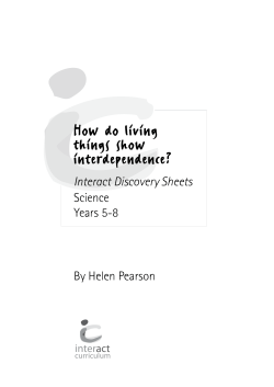 How do living things show interdependence?