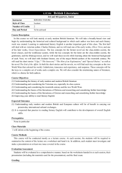 LIT350 British Literature