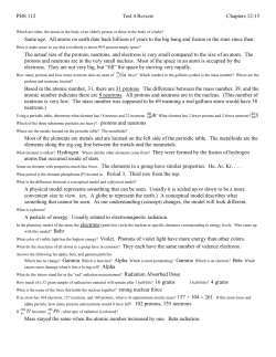 Test 4/Chapter 12-15 Sample Questions - Answers