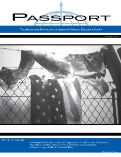 - The Society for Historians of American Foreign Relations