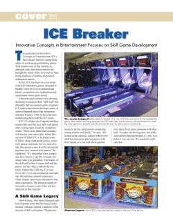 cover story - Innovative Concepts in Entertainment