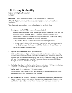 Lesson 7 - Unity Church