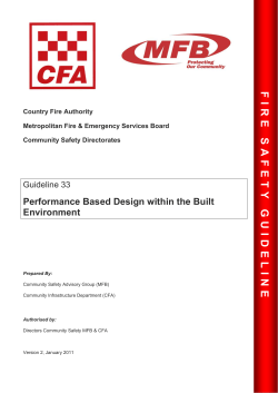 Performance Based Design within the Built Environment