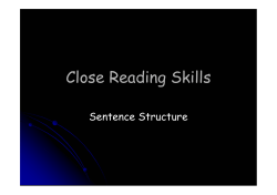 Sentence Structure (120KB PDF)