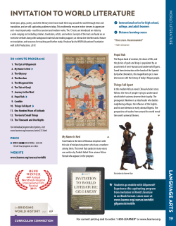 Literature/Reading/Writing