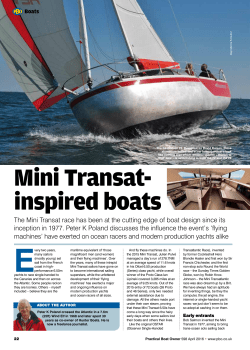 Mini Transat- inspired boats
