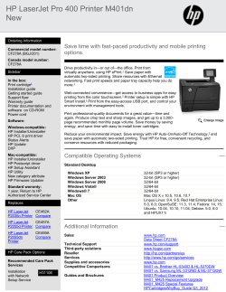 HP LaserJet Pro 400 Printer M401dn New