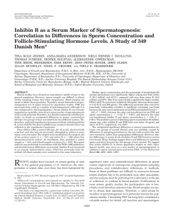 Inhibin B as a Serum Marker of Spermatogenesis