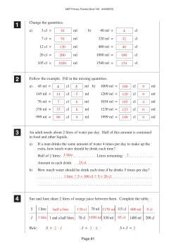 S 1 litre J 1 and a half litres 70 cl 70 ml 830 ml 115 cl 1400 ml 200 cl