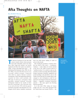 Afta Thoughts on NAFTA
