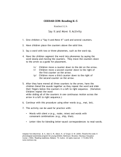 CEEDAR CEM: Reading K&ndash;5 Say It and Move It Activity