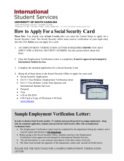 Social Security Card Application