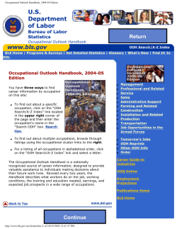 Occupational Outlook Handbook, 2004