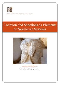 Coercion and Sanctions as Elements of Normative