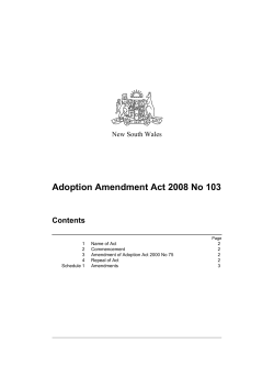 Adoption Amendment Act 2008 No 103