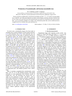 Production of translationally cold barium monohalide ions