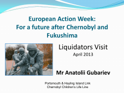 Presentation - Chernobyl Children`s Lifeline
