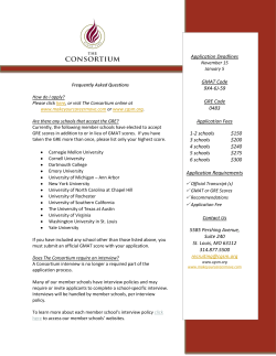 Application Deadlines GMAT Code 9X4-6J