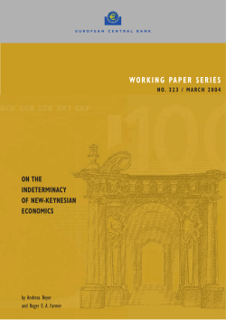 On the indeterminacy of new-Keynesian economics