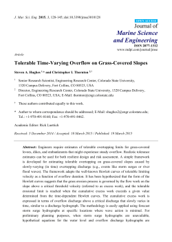 Tolerable Time-Varying Overflow on Grass-Covered Slopes