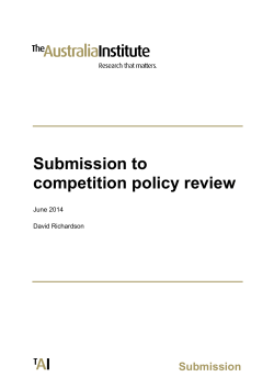 782 KB - Competition Policy Review