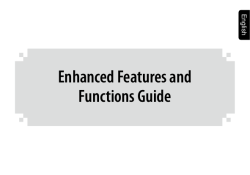 Enhanced Features and Functions Guide