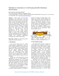 Multiphysics Simulation of a Self-heating Paraffin
