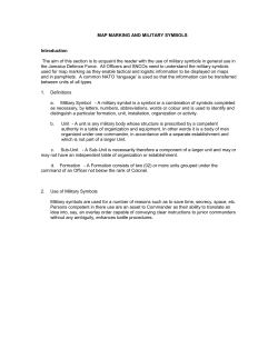 MAP MARKING AND MILITARY SYMBOLS