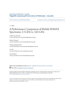 A Performance Comparison of Mobile WiMAX Spectrums: 2.5 GHz