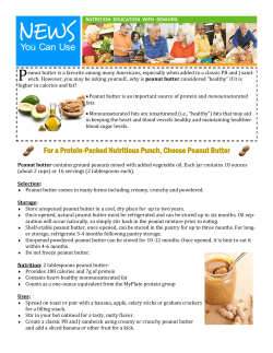 For a Protein-Packed Nutritious Punch, Choose Peanut Butter